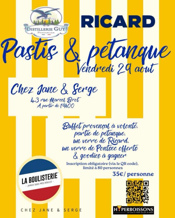 Soirée pétanque anisé !