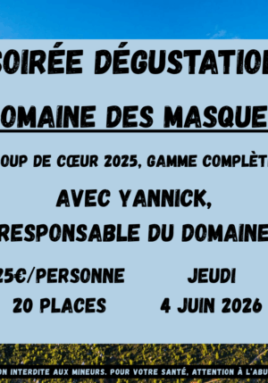 Soirée Vin Domaine des Masques