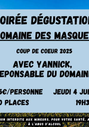 Soirée Vin Domaine des Masques